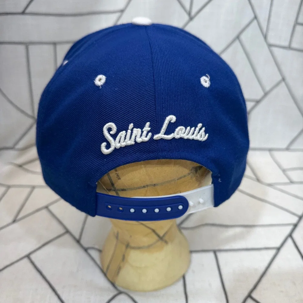 Zephyr Saint Louis Billikens Hat OSFA Blue White Snapback Mascot Logo Cap‎